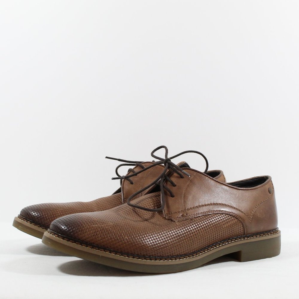 Base London Mens Blake Burnished Shoe - Brown 46EU